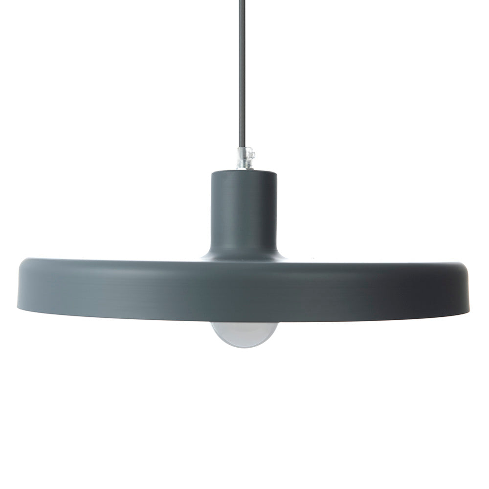 LÁMPARA COLGANTE ELIO GRIS, 15 W, BASE E27, INTERIOR, AL