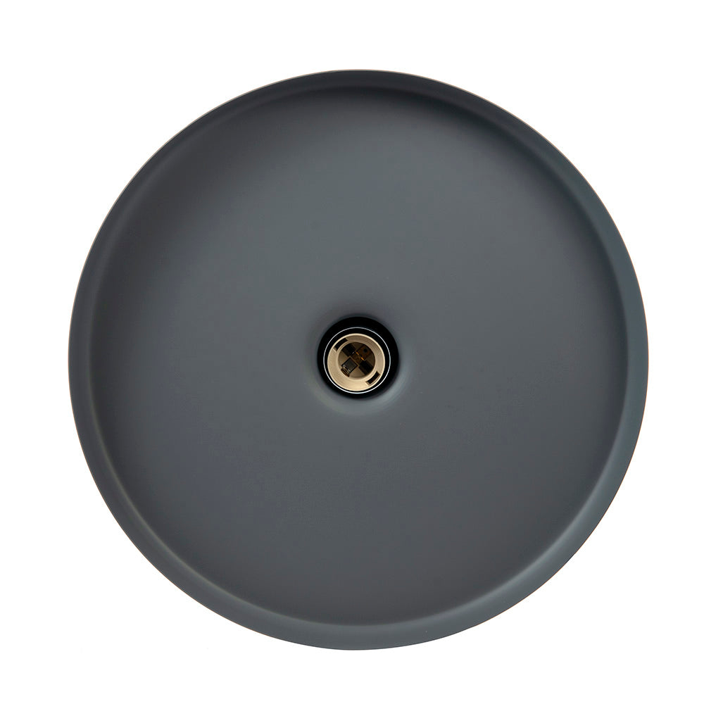 LÁMPARA COLGANTE ELIO GRIS, 15 W, BASE E27, INTERIOR, AL