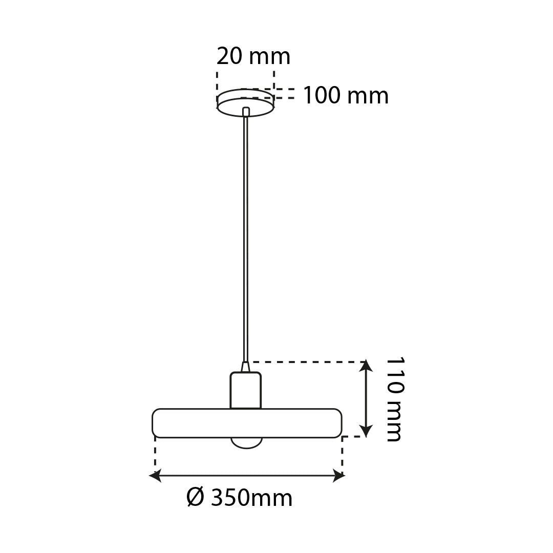 LÁMPARA COLGANTE ELIO GRIS, 15 W, BASE E27, INTERIOR, AL