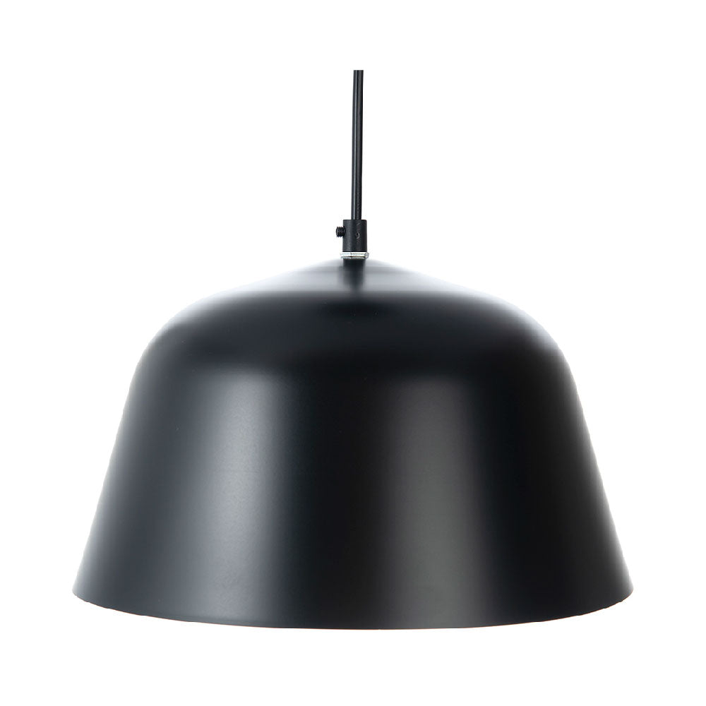 LÁMPARA COLGANTE DECORATIVA VITO NEGRA DE 15W CON BASE E27