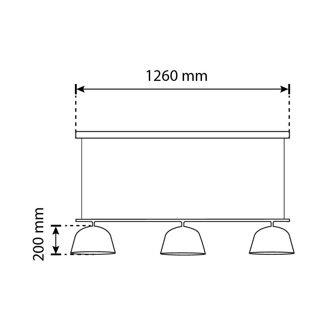 LÁMPARA COLGANTE TERZO NEGRO, 45 W, BASE E27, INTERIOR, AL
