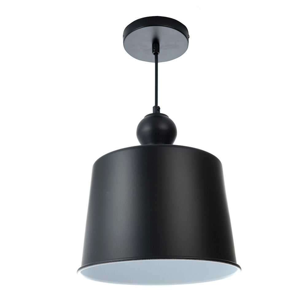 LÁMPARA COLGANTE GIANNI NEGRO, 15 W, BASE E27, INTERIOR, AL