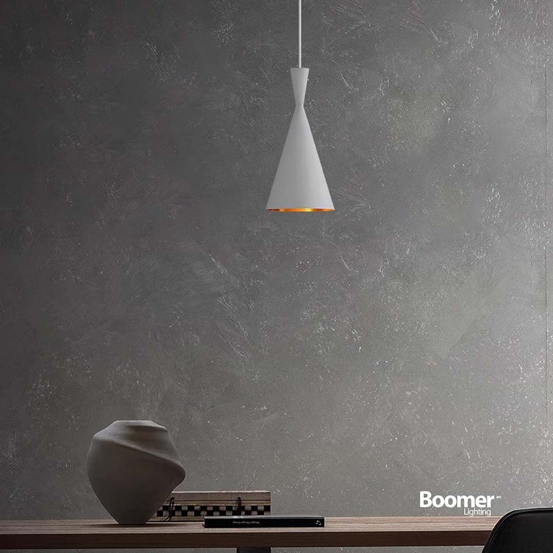 LÁMPARA COLGANTE ROCCO BLANCO, 15 W, BASE E27, INTERIOR, AL