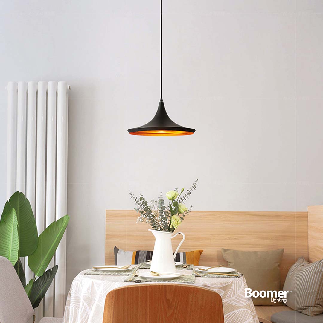 LÁMPARA COLGANTE AVA NEGRO, 15 W, BASE E27, INTERIOR, AL