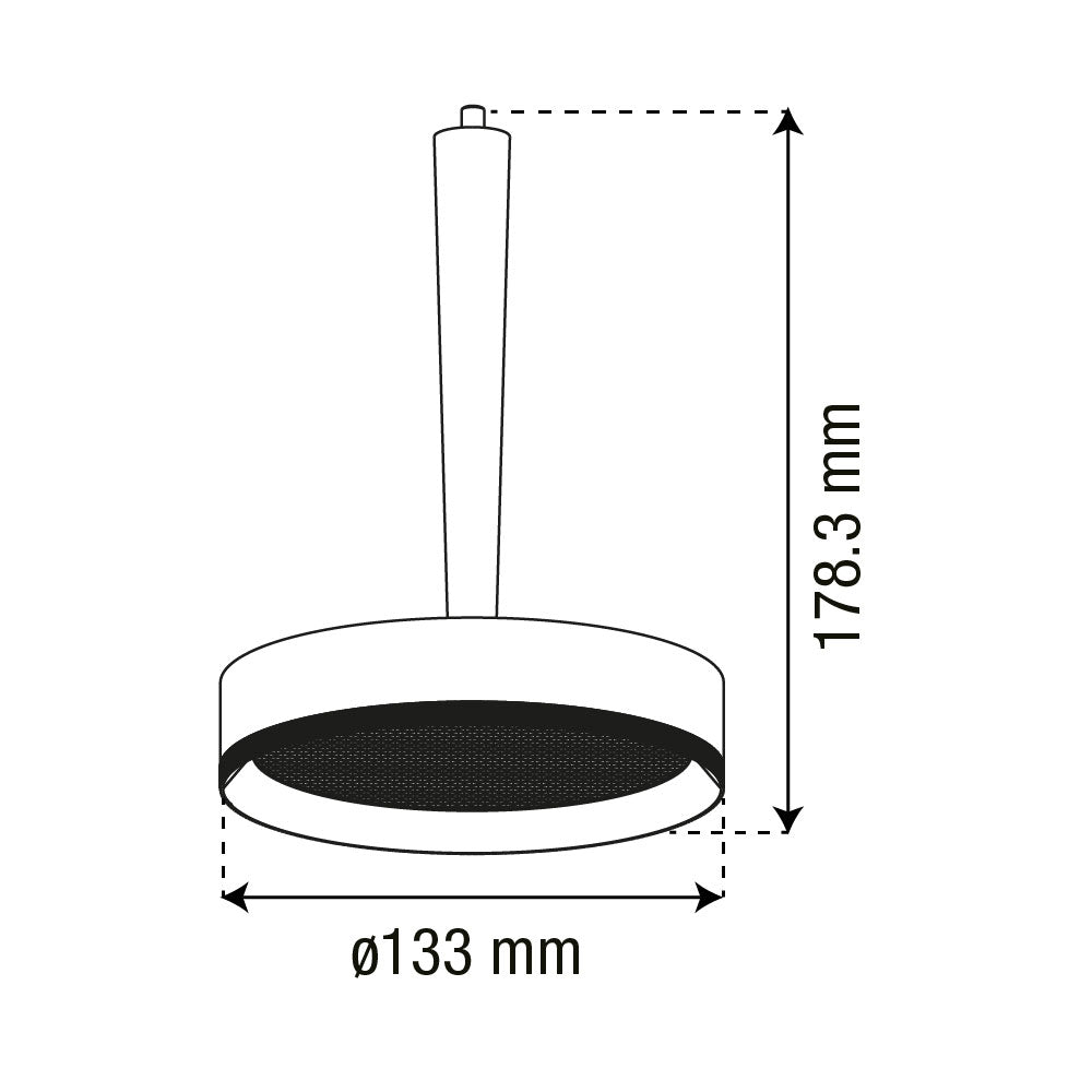 LÁMPARA COLGANTE HS-ES KIRI BLANCO 10W, 3000K, 233LM, IP20
