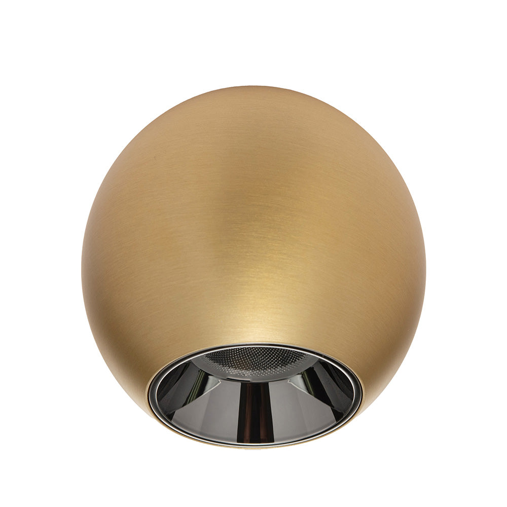 LÁMPARA SOBREPONER HS-ES ORB LATÓN 12W 3000K, 1033LM, IP20