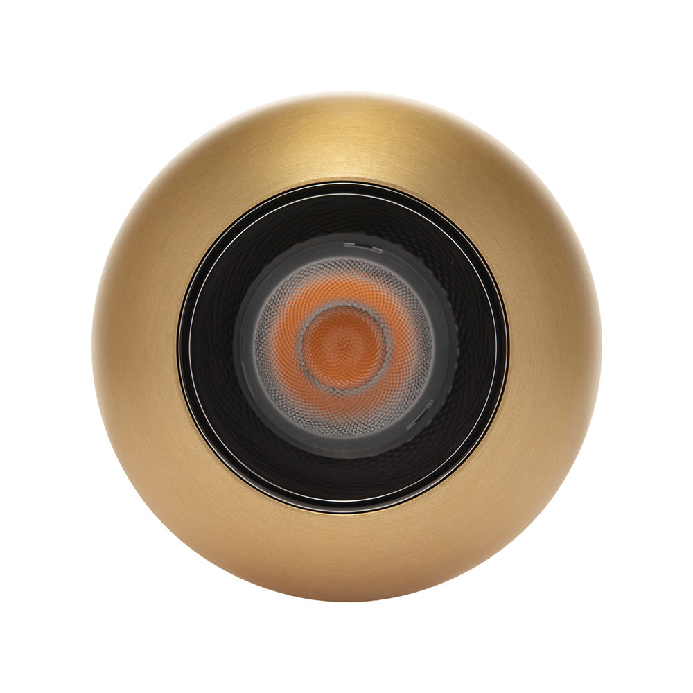 LÁMPARA SOBREPONER HS-ES ORB LATÓN 12W 3000K, 1033LM, IP20