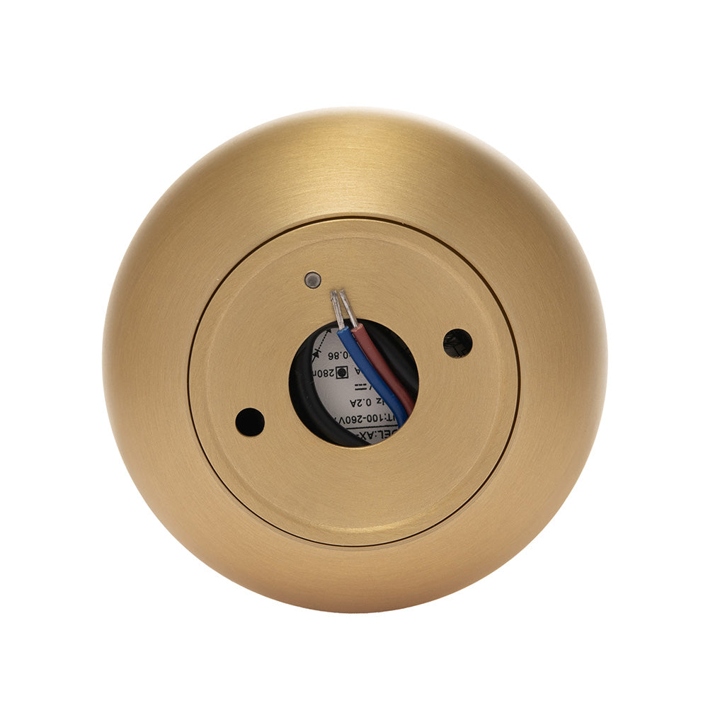 LÁMPARA SOBREPONER HS-ES ORB LATÓN 12W 3000K, 1033LM, IP20