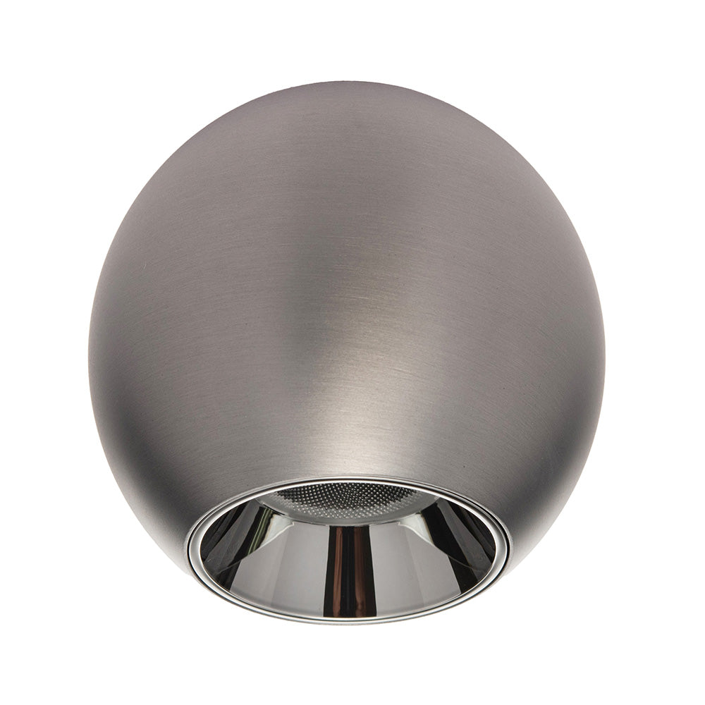 LÁMPARA SOBREPONER HS-ES ORB PLATA 12W 3000K, 1033LM, IP20