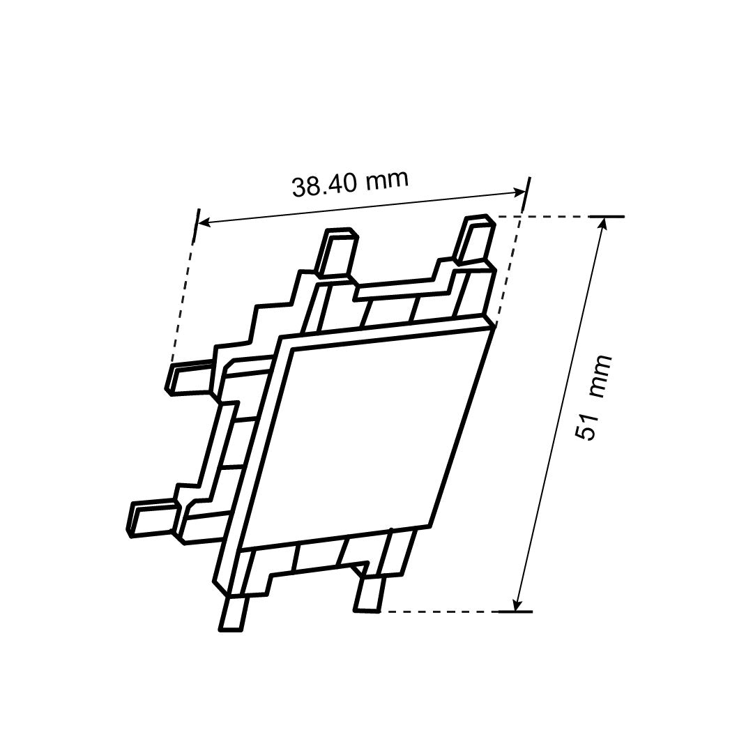 CONECTOR NEGRO PARA RIEL MAGNÉTICO HS-ION, TIPO T