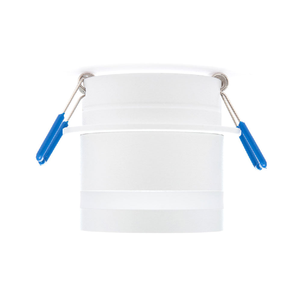 MARCO EMPOTRABLE BLANCO Y0R0 PARA FOCO LED, 6.5W, MR16