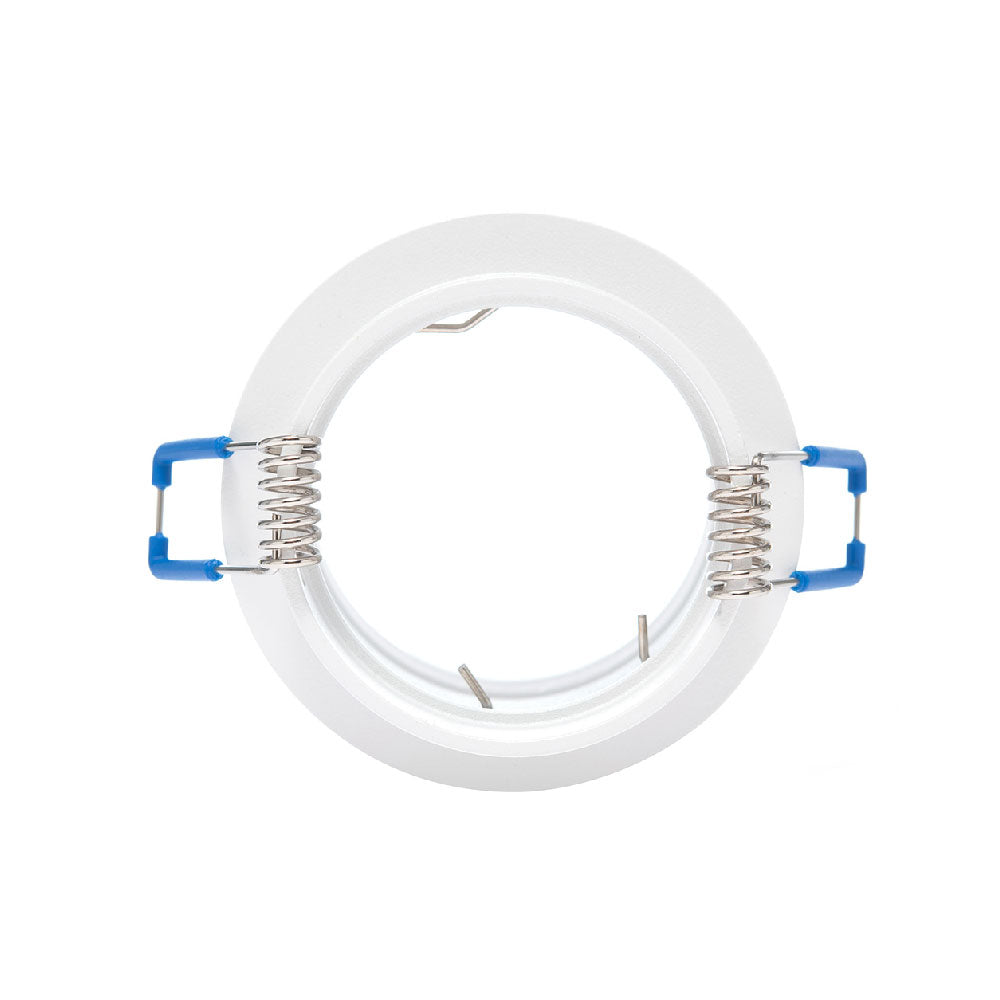 MARCO EMPOTRABLE BLANCO Y0R0 PARA FOCO LED, 6.5W, MR16