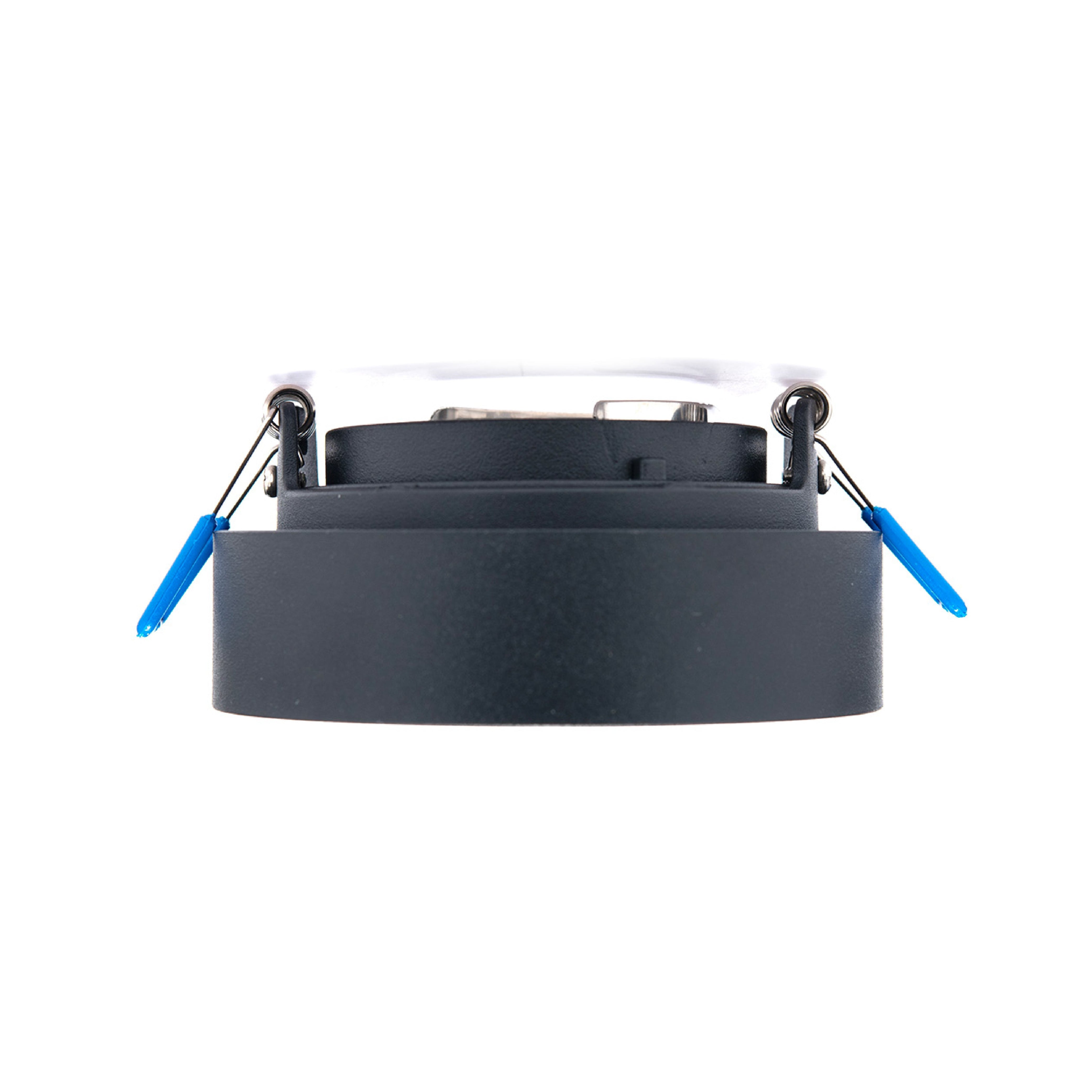 MARCO EMPOTRABLE Y3R3 NEGRO PARA FOCO LED, 6.5W, GU10 Y MR16