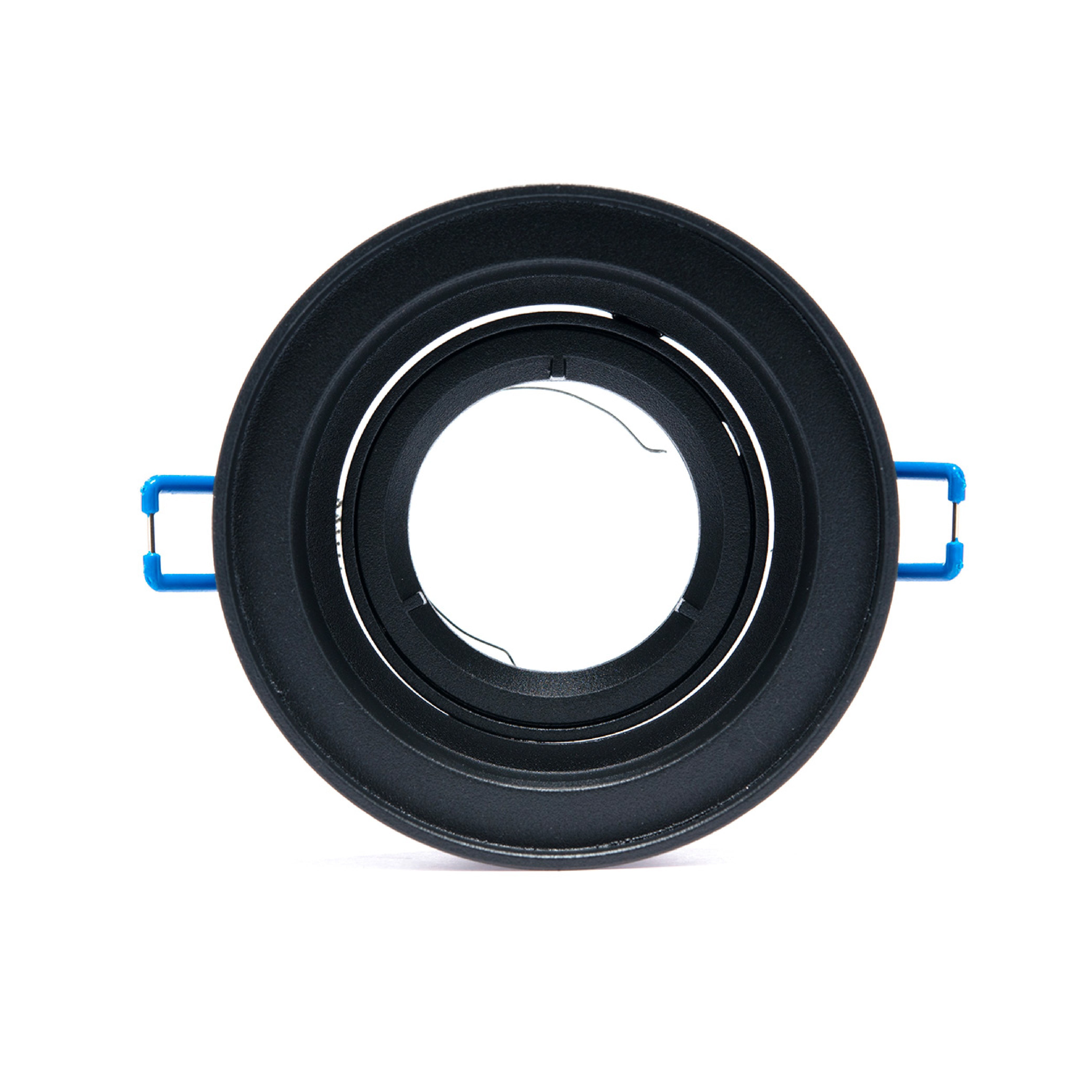 MARCO EMPOTRABLE Y3R3 NEGRO PARA FOCO LED, 6.5W, GU10 Y MR16