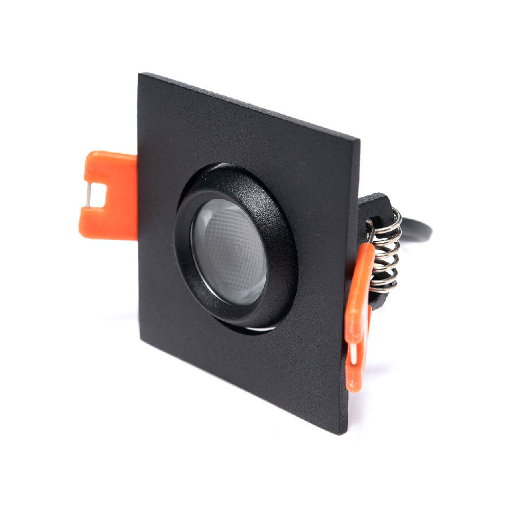 EMPOTRABLE SOUL NEGRO, 3W, LUZ CÁLIDA, 234 lm, NO ATENUABLE