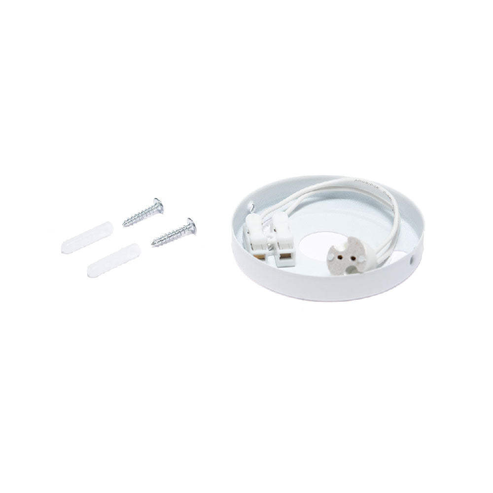 MARCO SOBREPONER BLANCO Y9R9, FOCO LED, 6.5W, BASE MR16