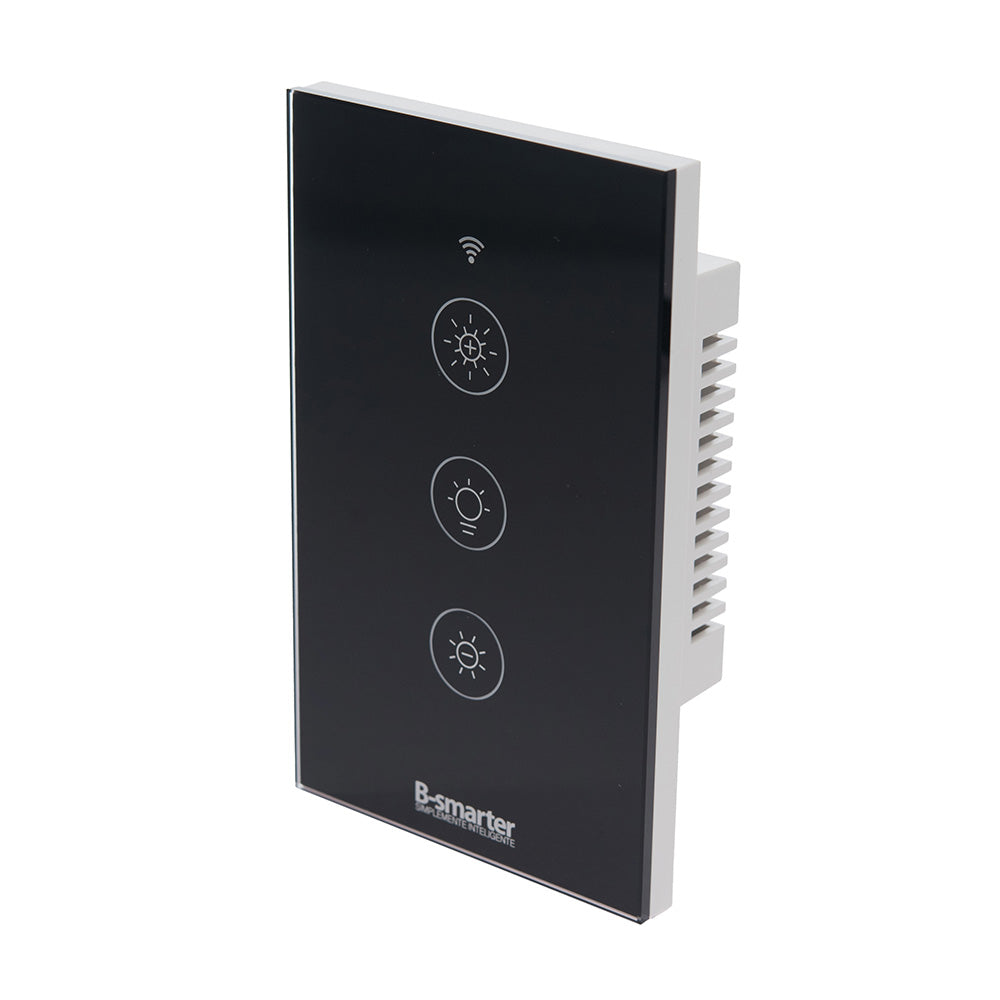 INTERRUPTOR DIMEABLE SMART NEGRO, MANEJO POR APP, INTERIOR