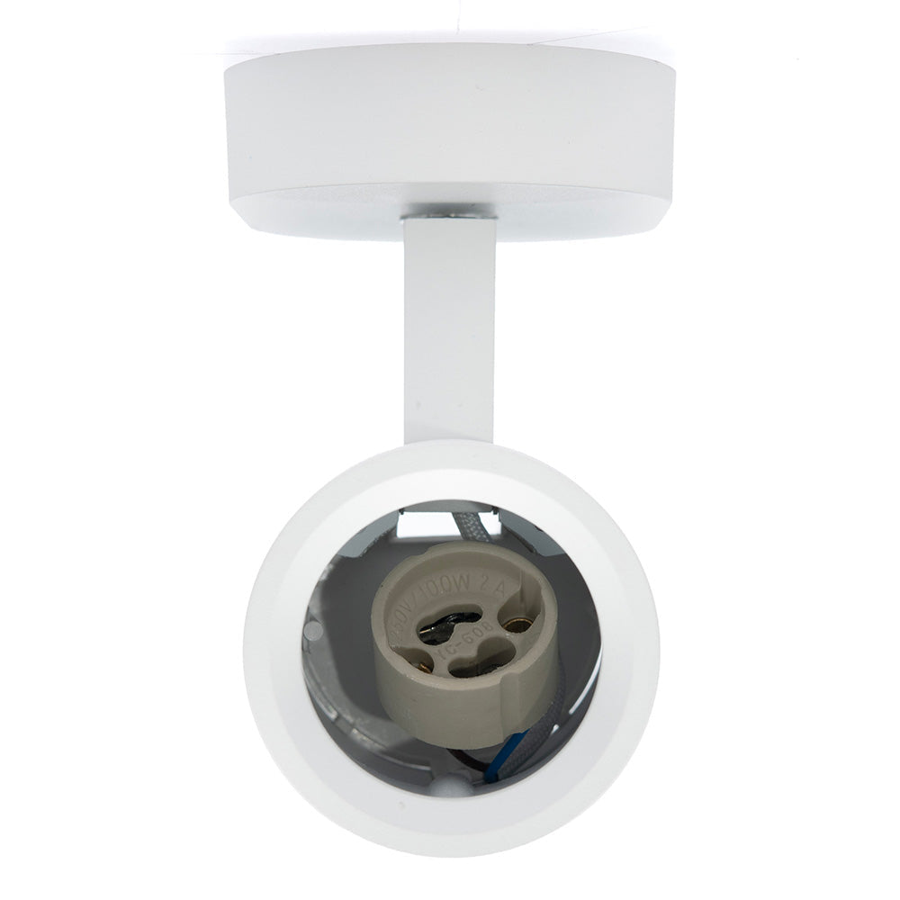 LÁMPARA SOBREPONER DIRIGIBLE TURK BLANCO R16, 8W, BASE GU10