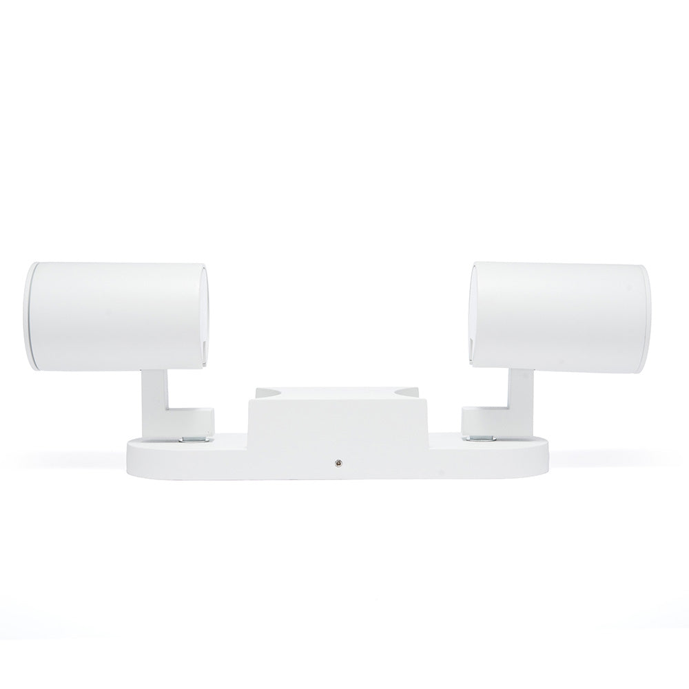 LÁMPARA SOBREPONER DOBLE DIRIGIBLE TURK BLANCO 16W, BASE GU10
