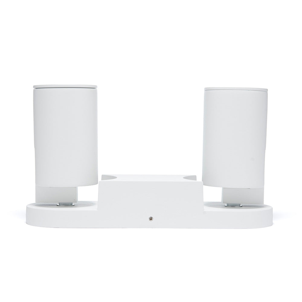 LÁMPARA SOBREPONER DOBLE DIRIGIBLE TURK BLANCO 16W, BASE GU10