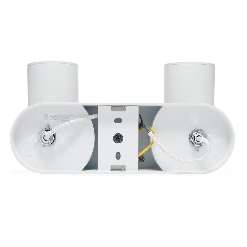 LÁMPARA DE SOBREPONER DOBLE DIRIGIBLE GU10 DE 16W BLANCA