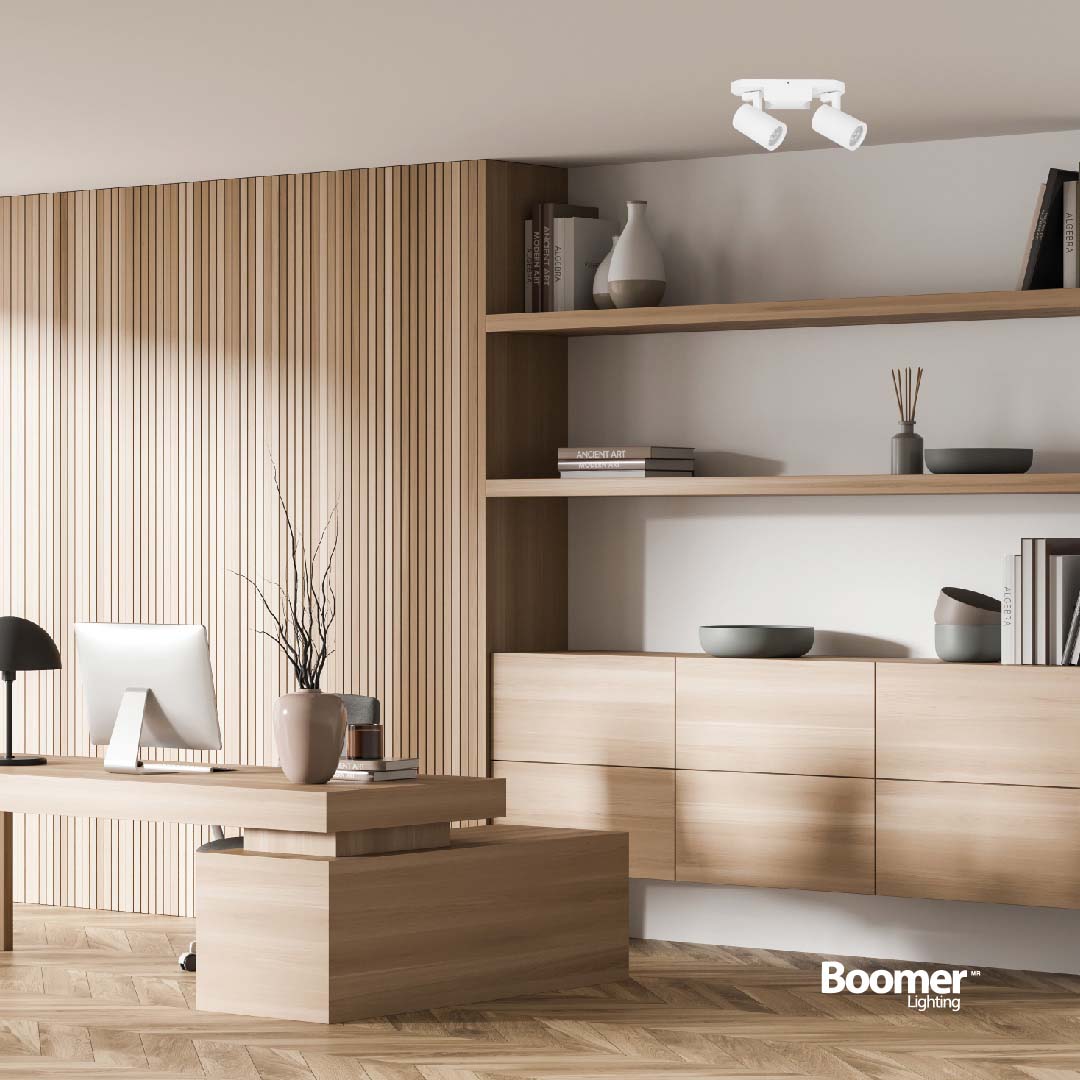 LÁMPARA DE SOBREPONER DOBLE DIRIGIBLE GU10 DE 16W BLANCA