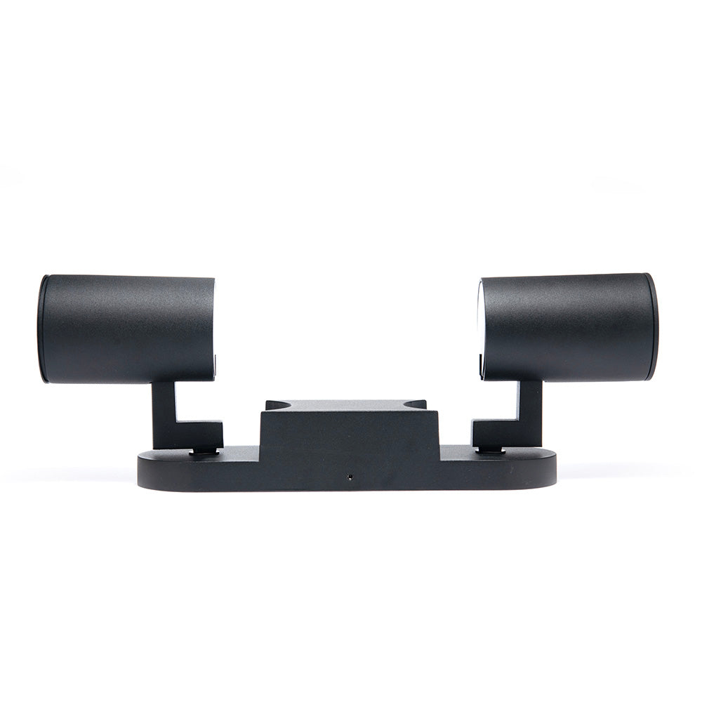 LÁMPARA SOBREPONER DOBLE DIRIGIBLE TURK NEGRO 16W BASE GU10
