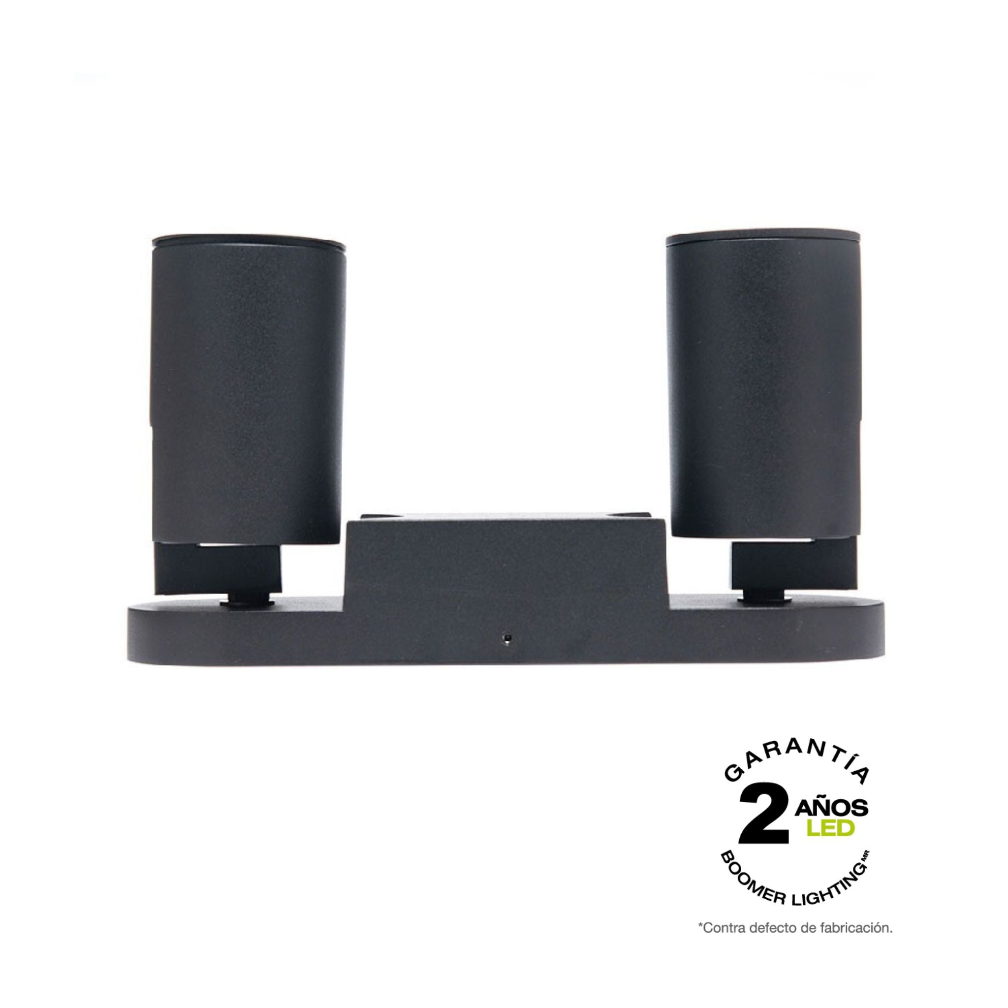 Lámpara de Sobreponer Doble Dirigible TURK Negro 16W, Base GU10