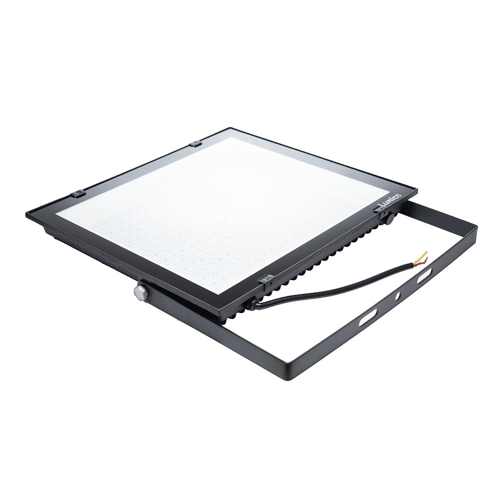 REFLECTOR LED LÚMICO, 200 W, 6500 K, IP 65, NEGRO
