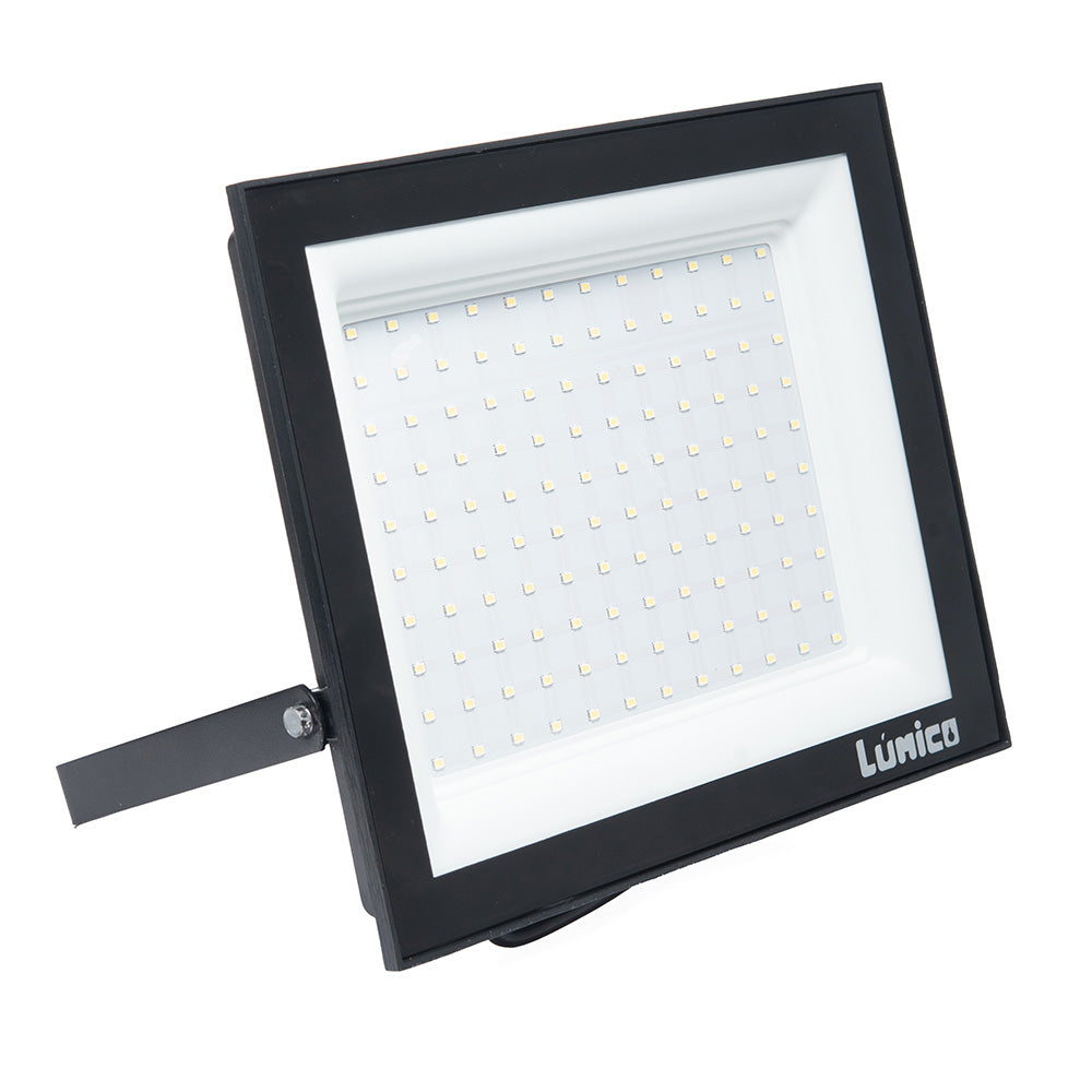 REFLECTOR LED LÚMICO, 100 W, 6500 K, IP 65, NEGRO