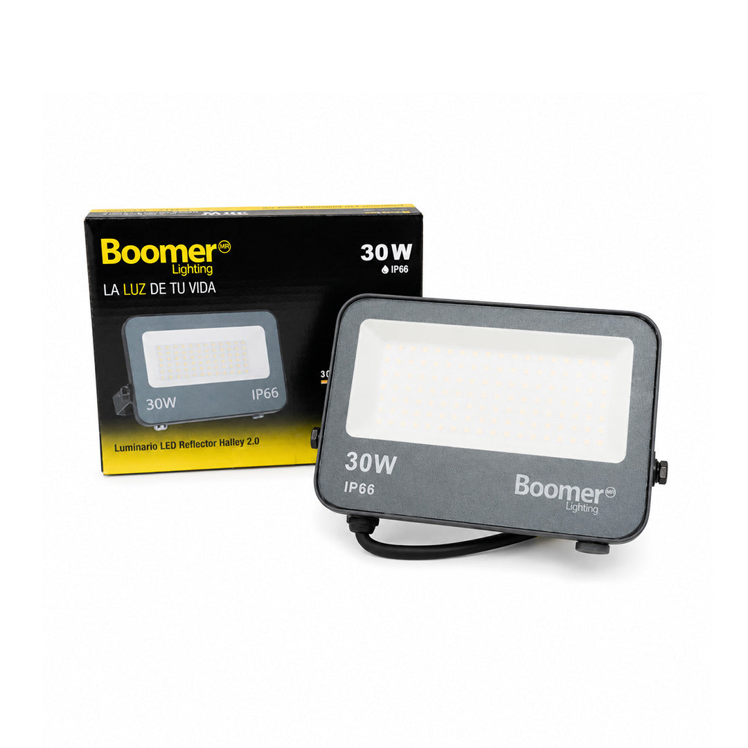 REFLECTOR LED HALLEY GRIS EXTERIOR 30W COLOR LUZ AJUSTABLE