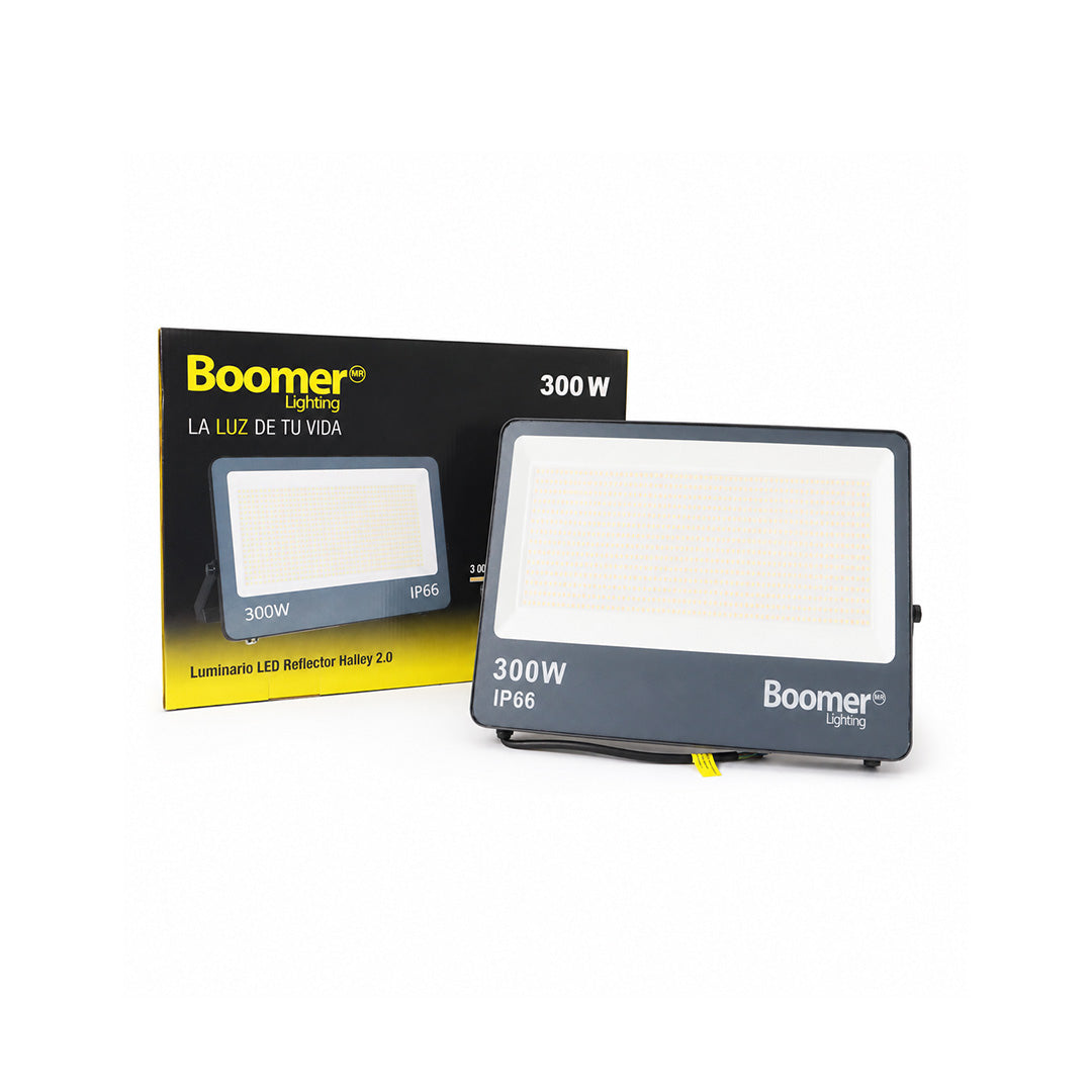REFLECTOR LED HALLEY GRIS EXTERIOR 300W COLOR LUZ AJUSTABLE