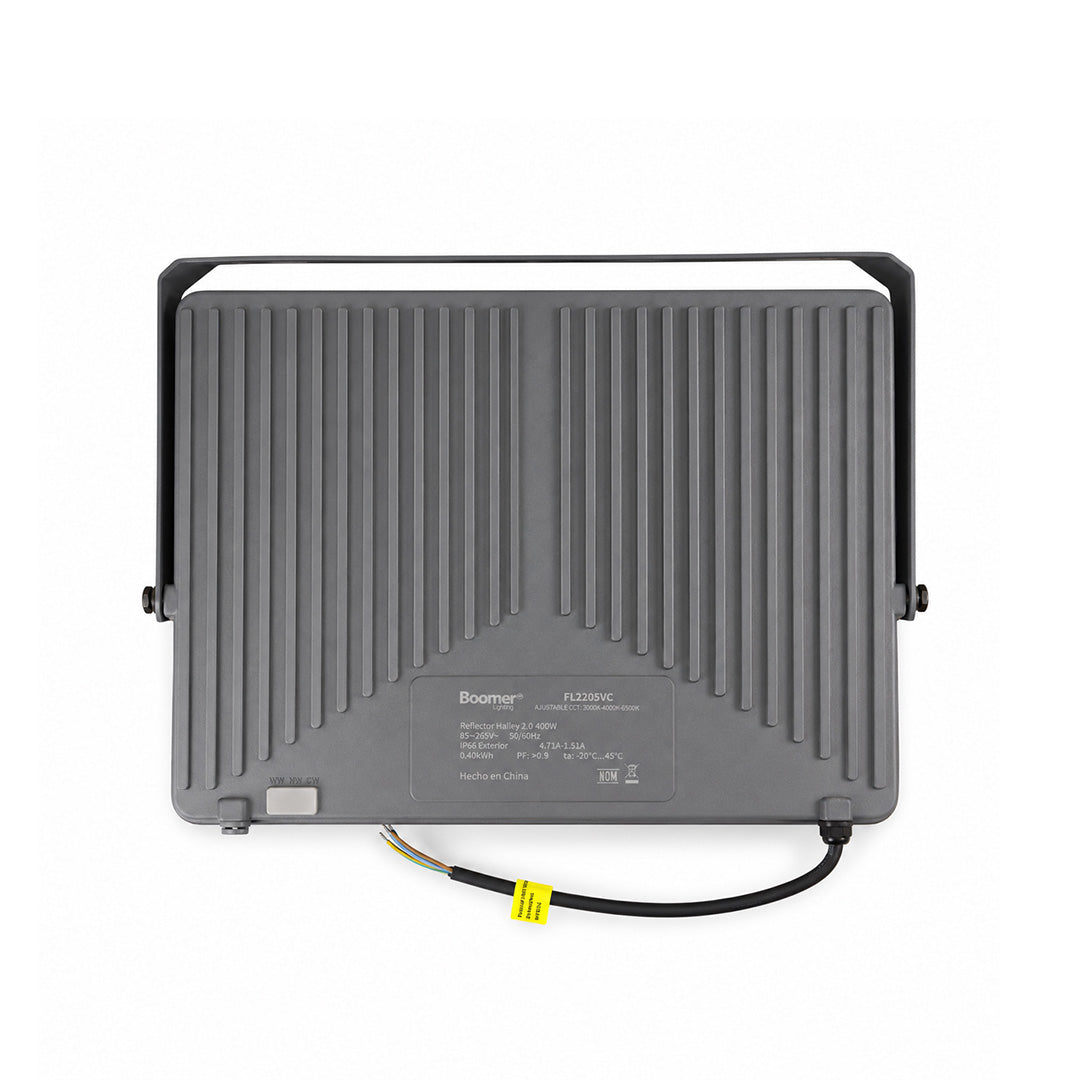 REFLECTOR LED HALLEY GRIS EXTERIOR 400W COLOR LUZ AJUSTABLE