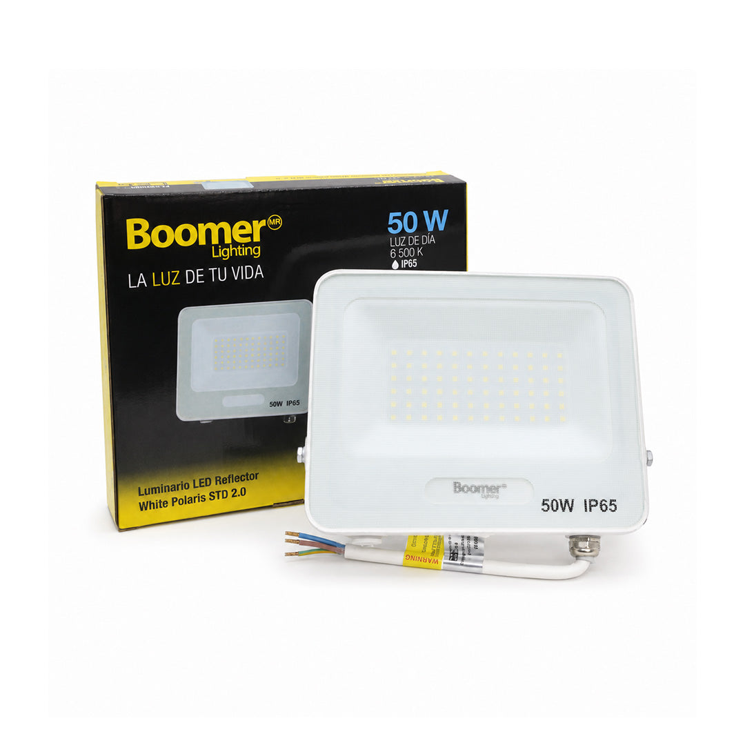 REFLECTOR LED STD BLANCO EXTERIOR 50W LUZ FRÍA