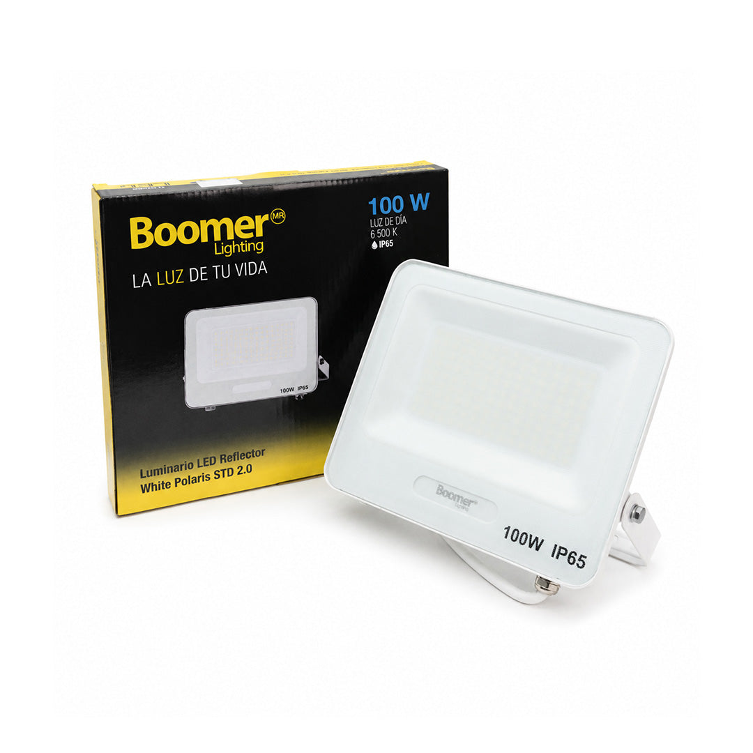 REFLECTOR LED STD BLANCO EXTERIOR 100W LUZ FRÍA