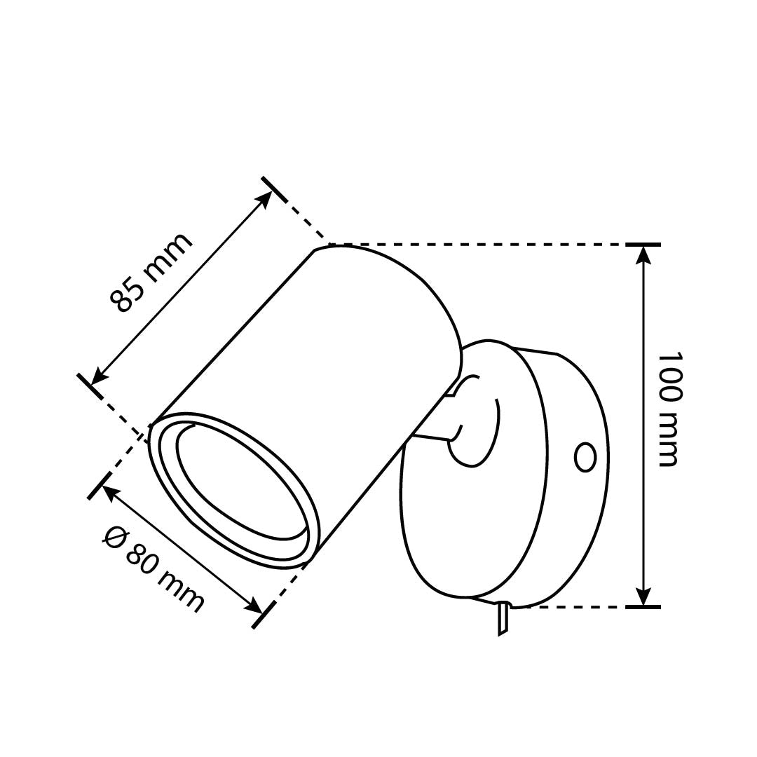 LÁMPARA DE LECTURA MATTÍA BLANCO, 8W, BASE GU10, DIRIGIBLE