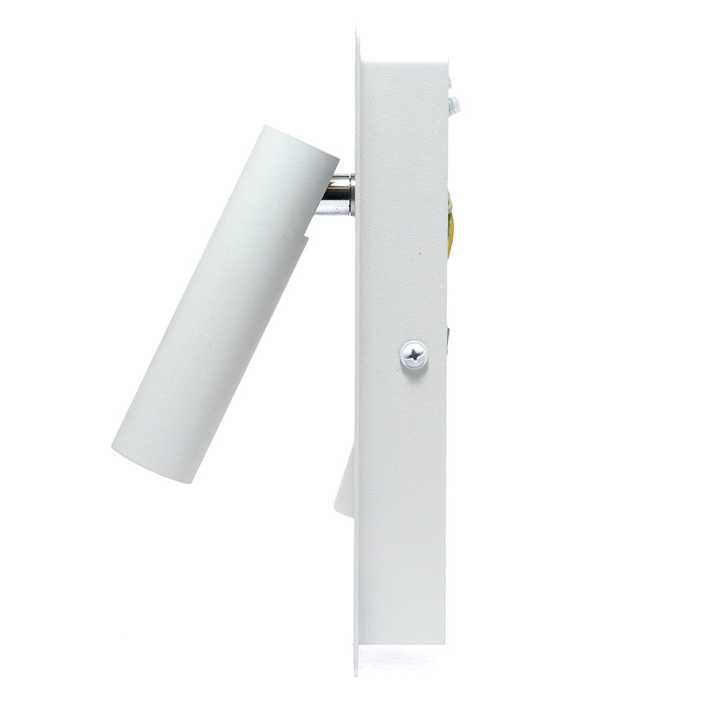 LÁMPARA DE LECTURA BLANCO, 3W, LUZ CÁLIDA, DIRIGIBLE, 360LM