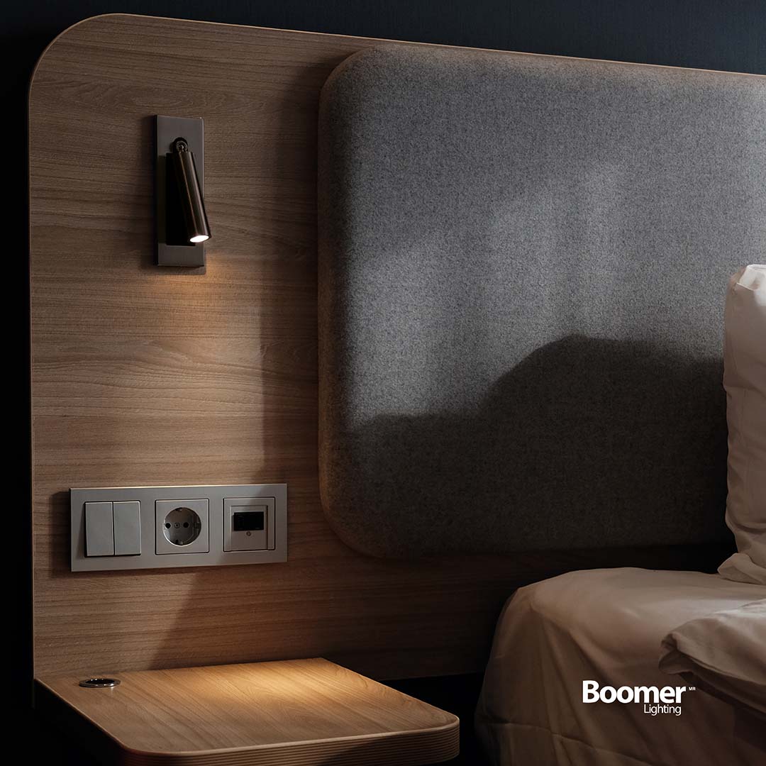 LÁMPARA DE LECTURA NEGRO, 3W, LUZ CÁLIDA, DIRIGIBLE, 360LM