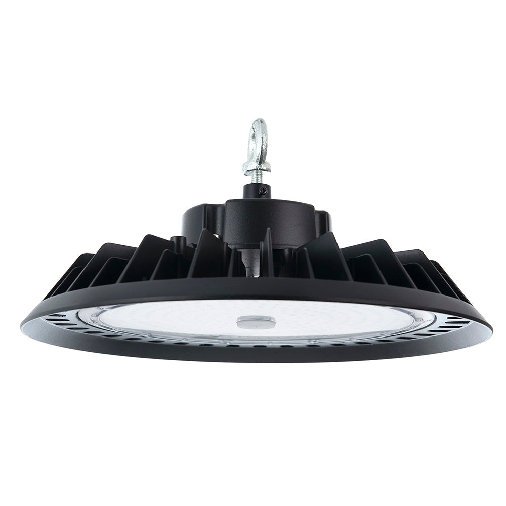 LÁMPARA INDUSTRIAL HIGHBAY LED UFO 200W LUZ FRÍA 5500K IP65 34 000 LM