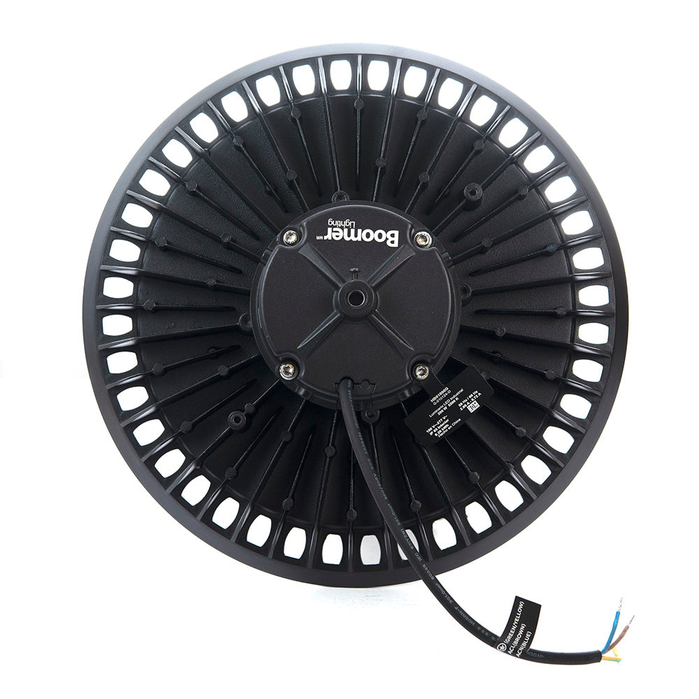LÁMPARA INDUSTRIAL HIGHBAY LED UFO 200W LUZ FRÍA 5500K IP65 34 000 LM