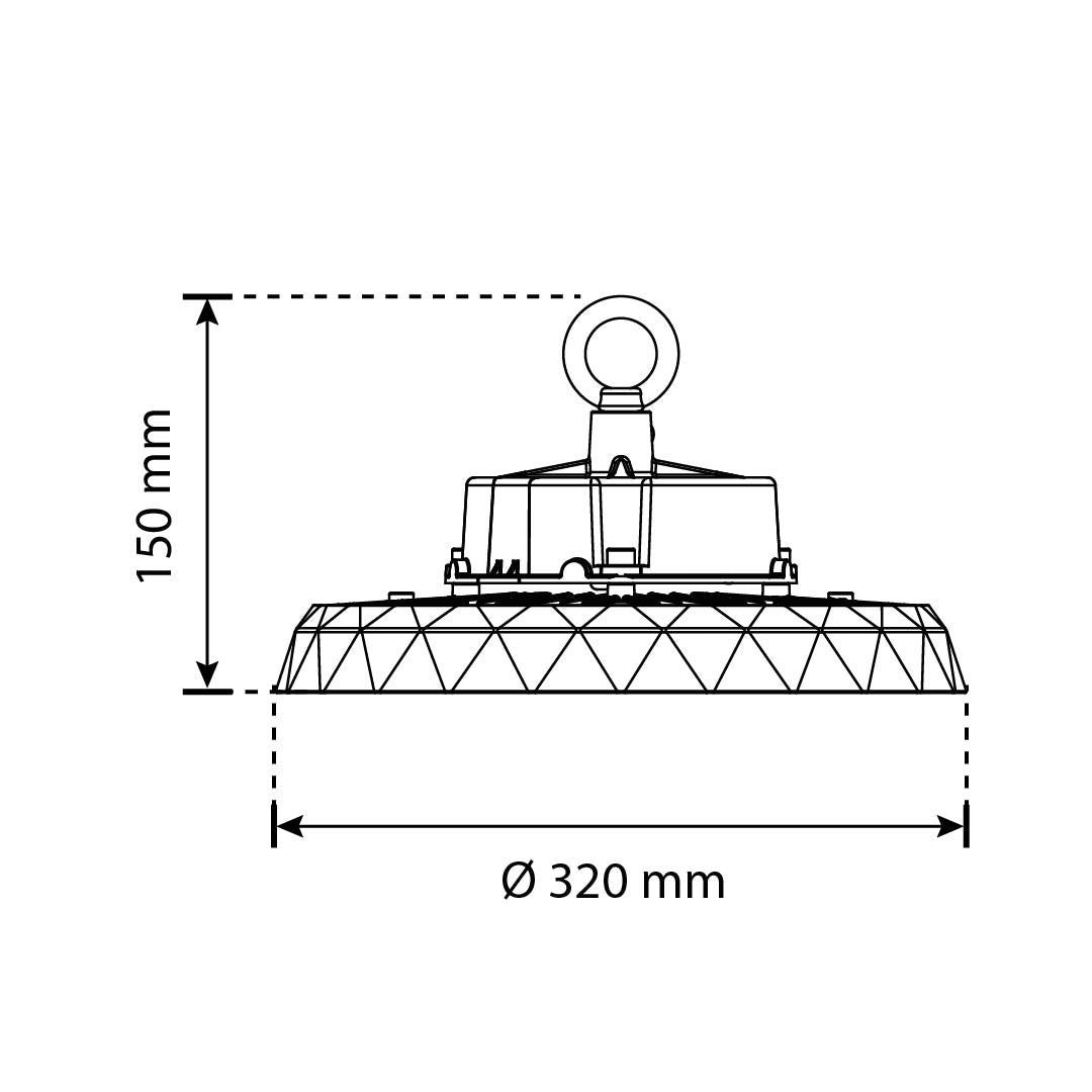 HIGHBAY UFO LED 200W, BLANCOS DINÁMICOS, ATENUABLE IK08 IP65