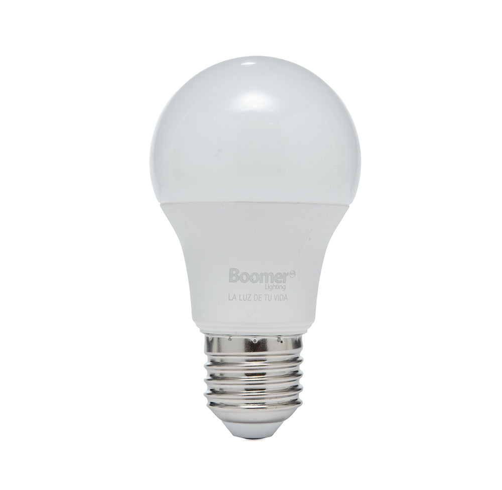 PAQUETE 3 FOCOS SM LED A19 5.5W, LUZ CÁLIDA, 500LM, BASE E27