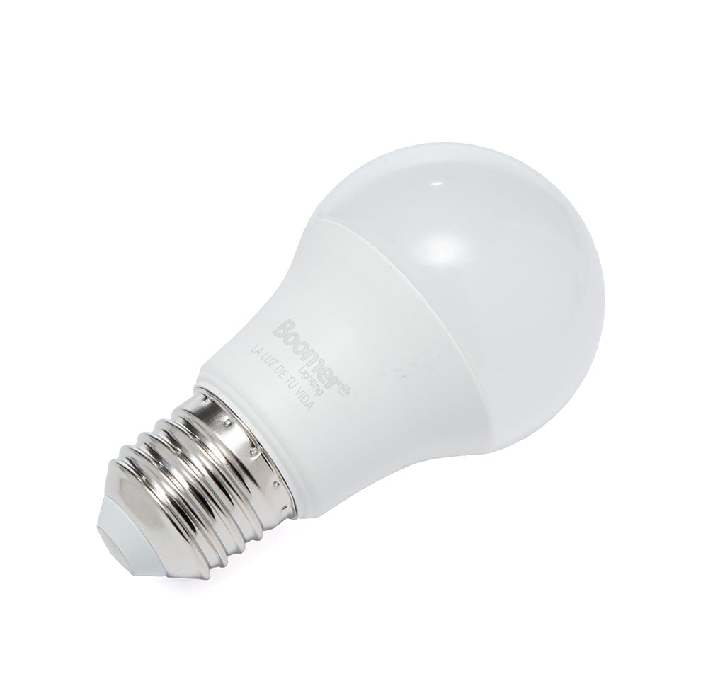 PAQUETE 3 FOCOS SM LED A19 5.5W, LUZ CÁLIDA, 500LM, BASE E27