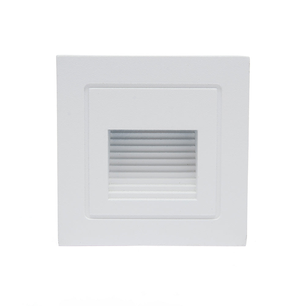 LÁMPARA DE CORTESÍA EMPOTRABLE BLANCO A4, 3W, 3000K, IP65