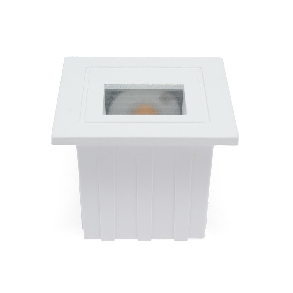 LÁMPARA DE CORTESÍA EMPOTRABLE BLANCO A4, 3W, 3000K, IP65