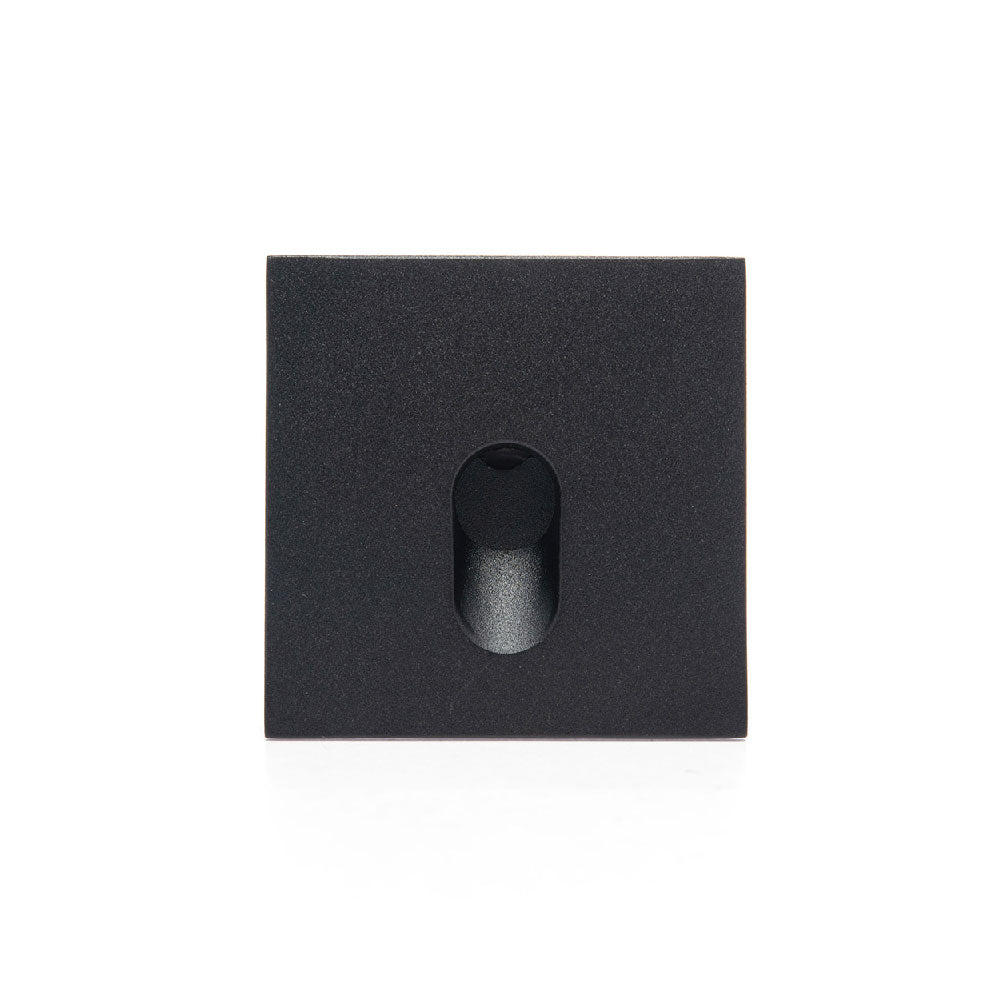 LÁMPARA DE CORTESÍA EMPOTRABLE NEGRO A3, 3W, 3000K, IP65