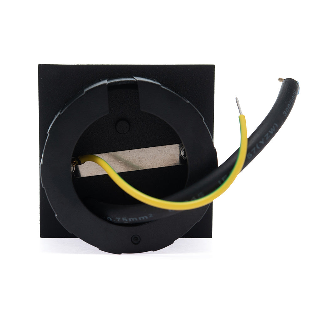 LÁMPARA DE CORTESÍA EMPOTRABLE NEGRO EYE, 3W, 3000K, IP65