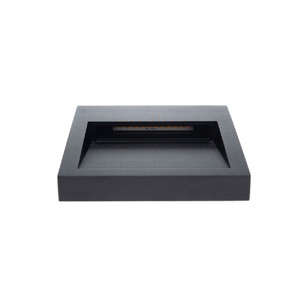 LÁMPARA DE CORTESÍA EMPOTRABLE NEGRO S6, 6W, 3000K, IP65