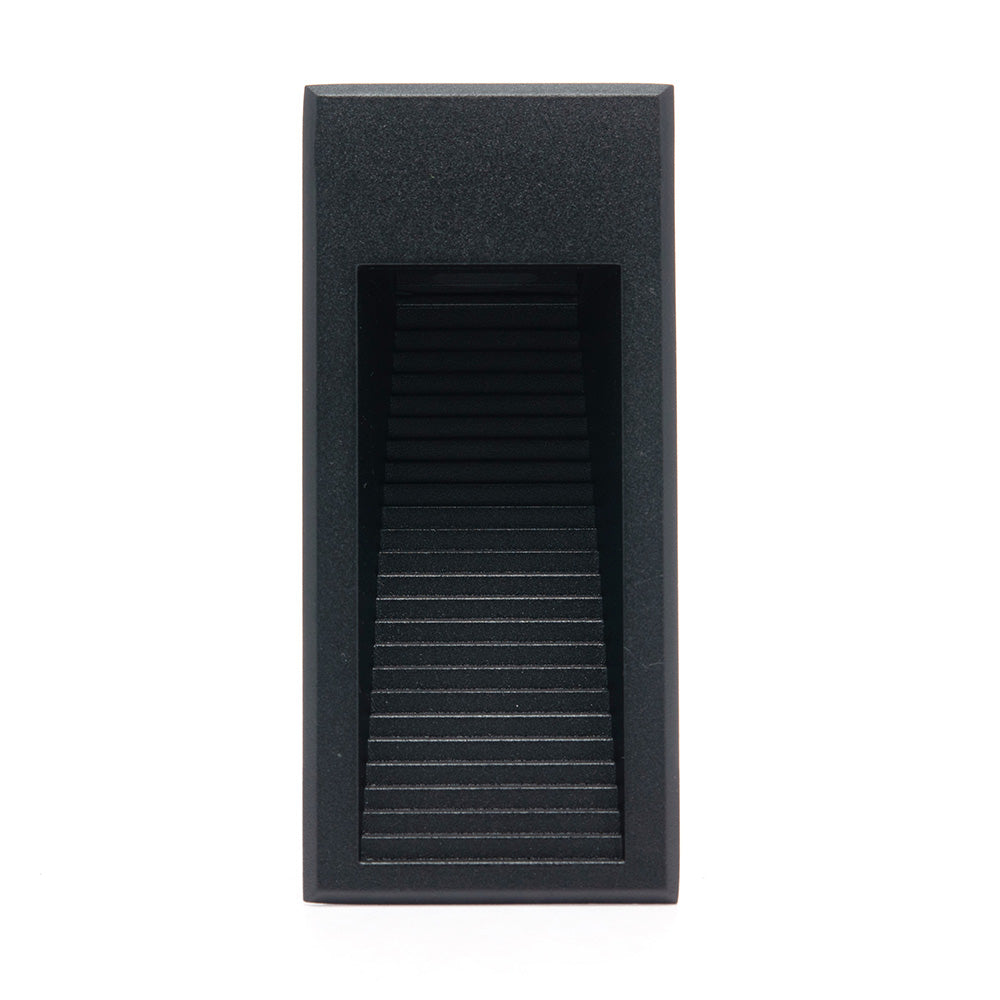 LÁMPARA DE CORTESÍA EMPOTRABLE NEGRO ARV, 3W, 3000K, IP65