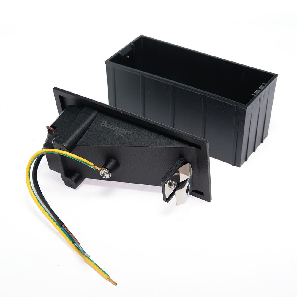 LÁMPARA DE CORTESÍA EMPOTRABLE NEGRO ARV, 3W, 3000K, IP65